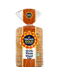 HARVEST GOLD WHOLE WHEAT BREAD- 450GM