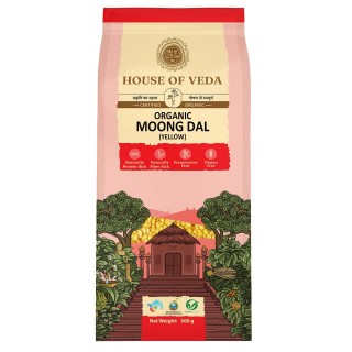 HOUSE OF VEDA ORGANIC MOONG DAL (YELLOW) 1 KG