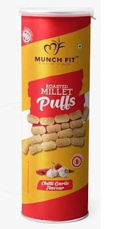 MUNCH  FIT ROSTED PUFFS (40G) CHILLI GARLIC FLAVOUR