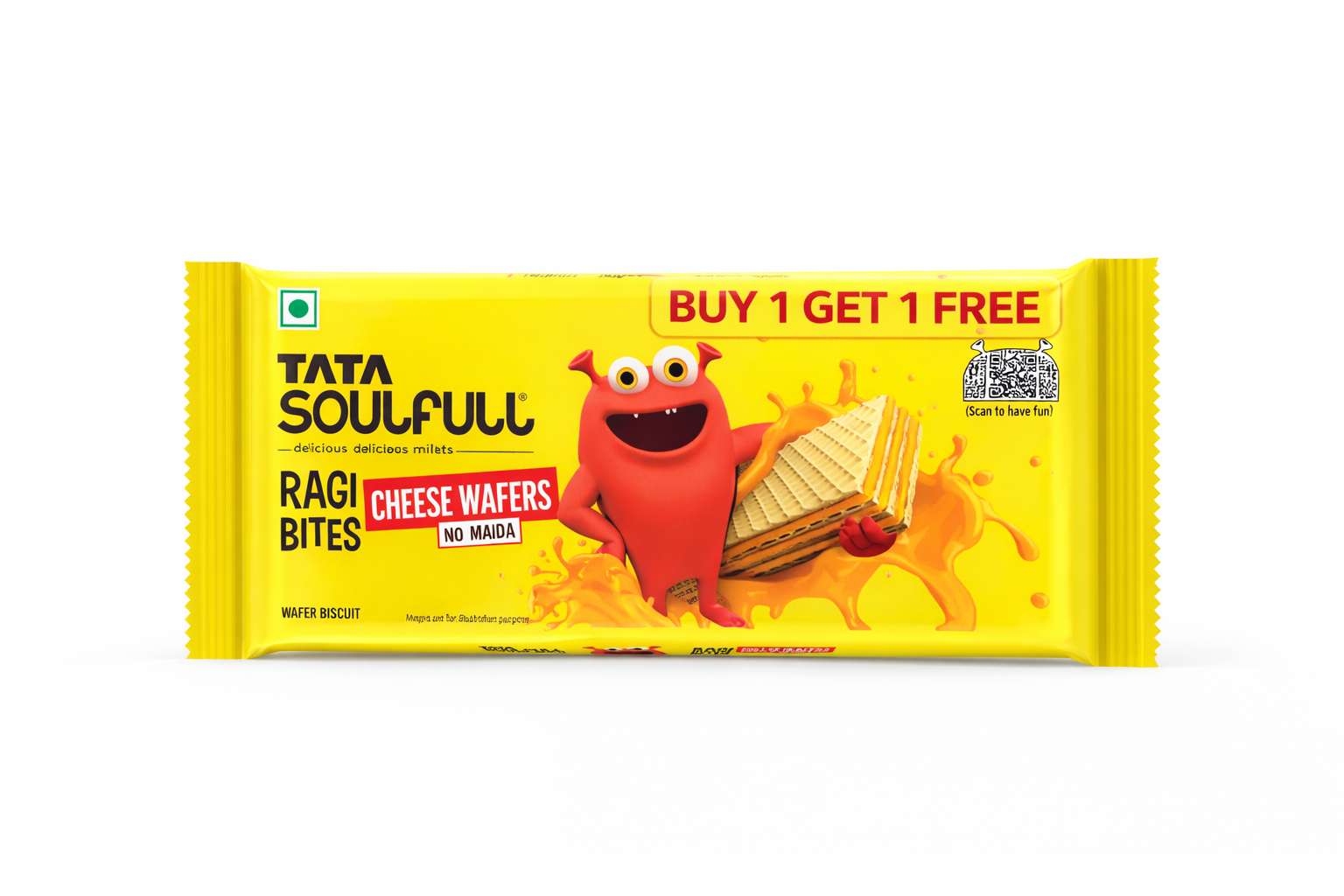 Tata Soulfull Ragi Bites Cheese Wafers (Buy 1 Get 1 Free)