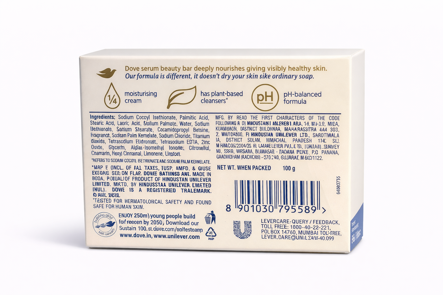 Dove Serum Beauty Bar (Deep Nourish) - 100 gm