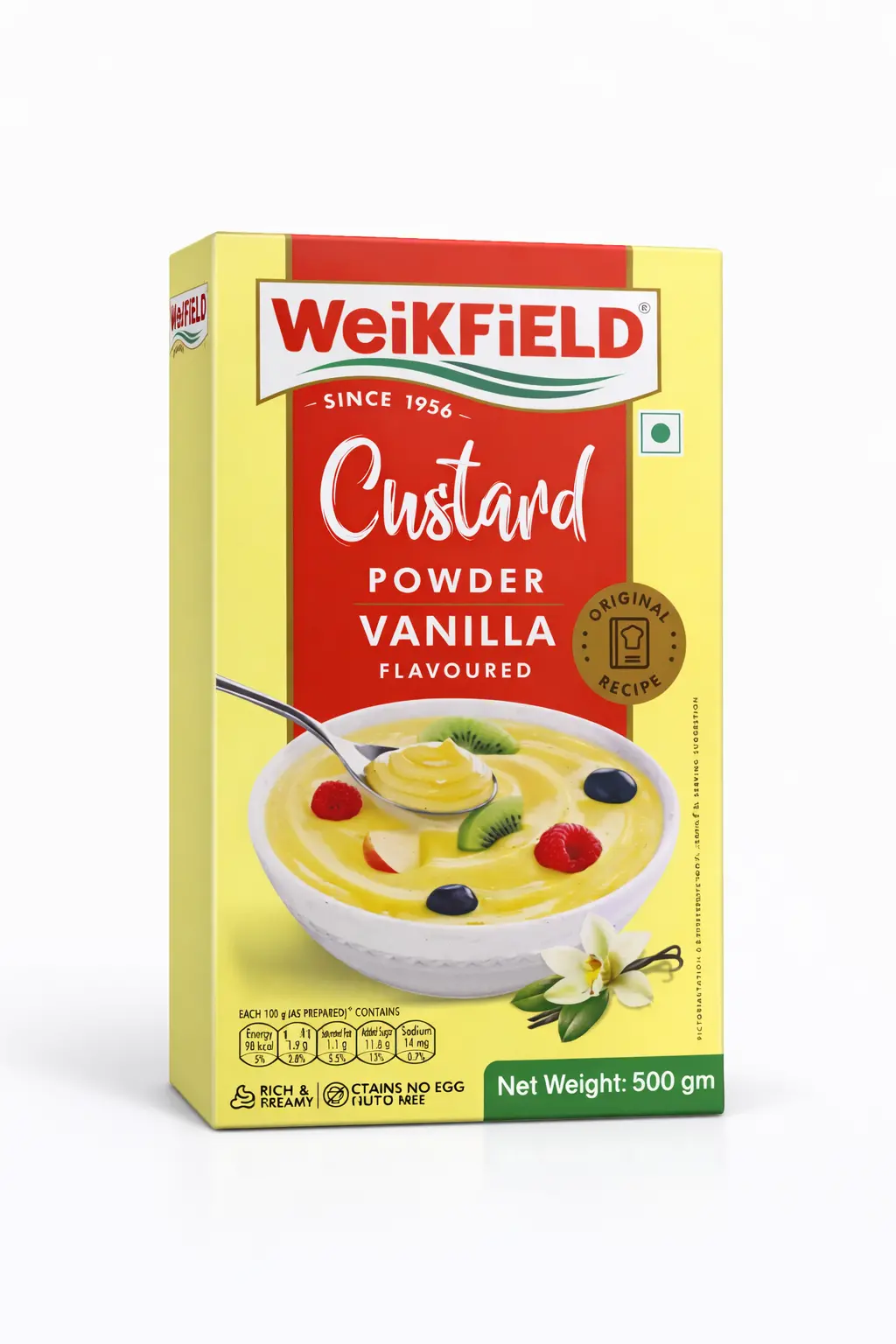 Weikfield Vanilla Custard Powder - 500 gm