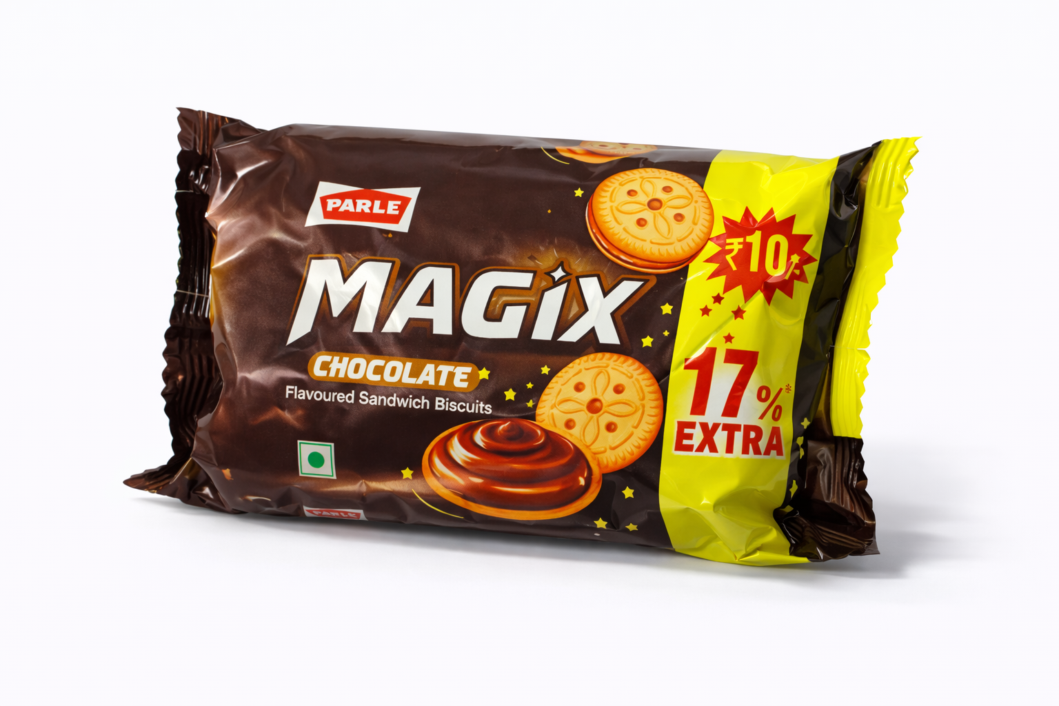Parle Magix Chocolate Sandwich Biscuits (Rs. 10)