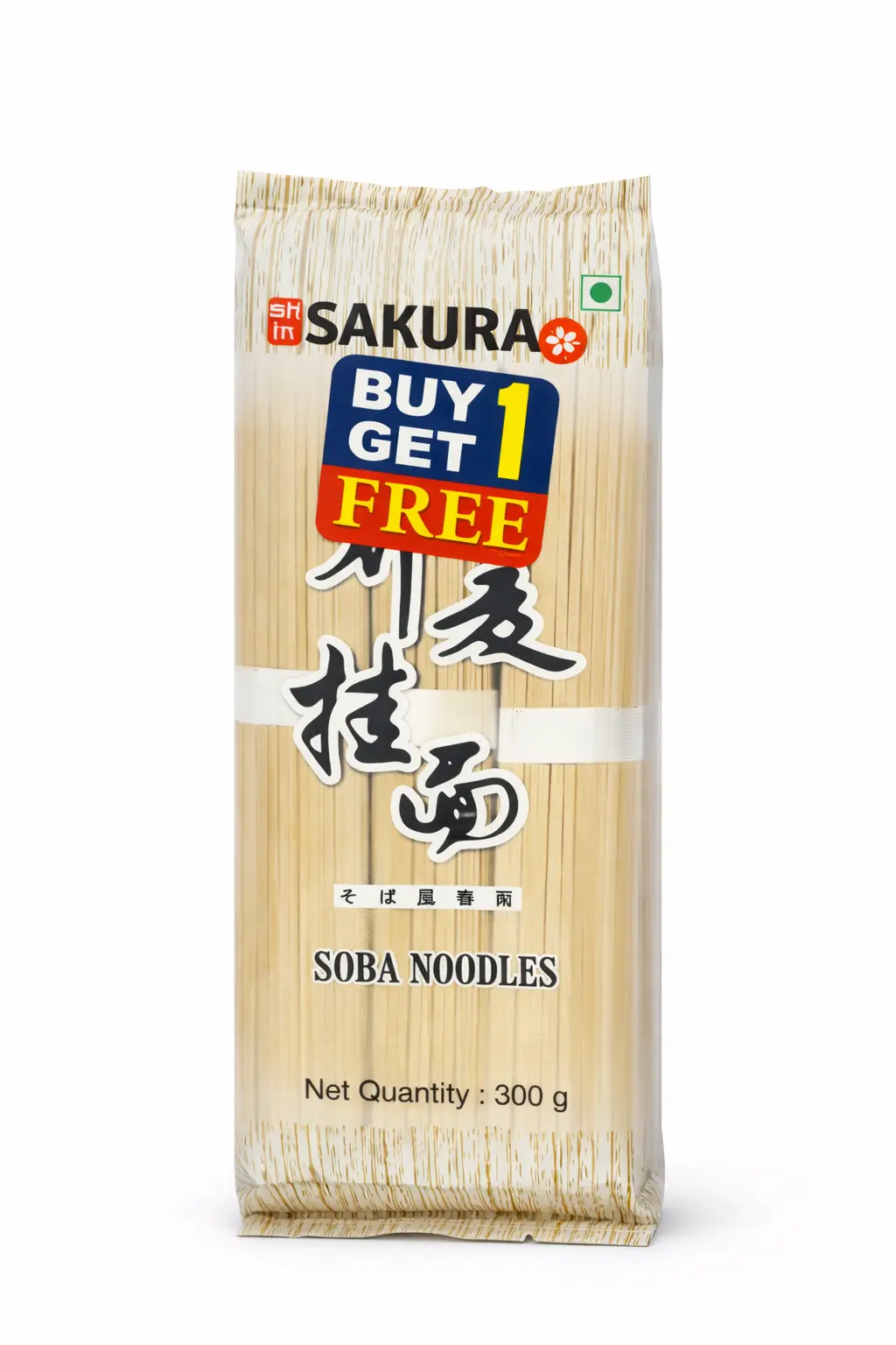Sakura Soba Noodles - 300 gm (Buy 1 Get 1 Free)