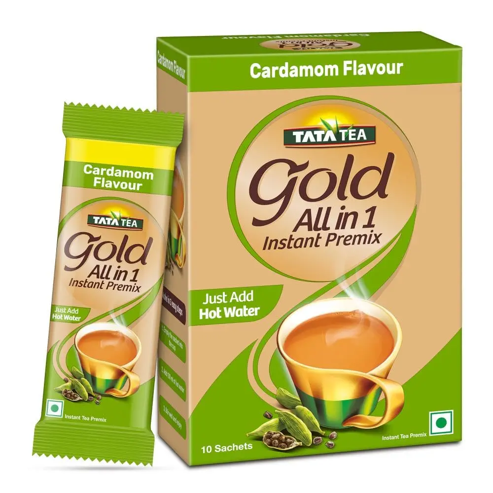 TATA Tea Gold Premix Cardamom Flavour 10 Sachets