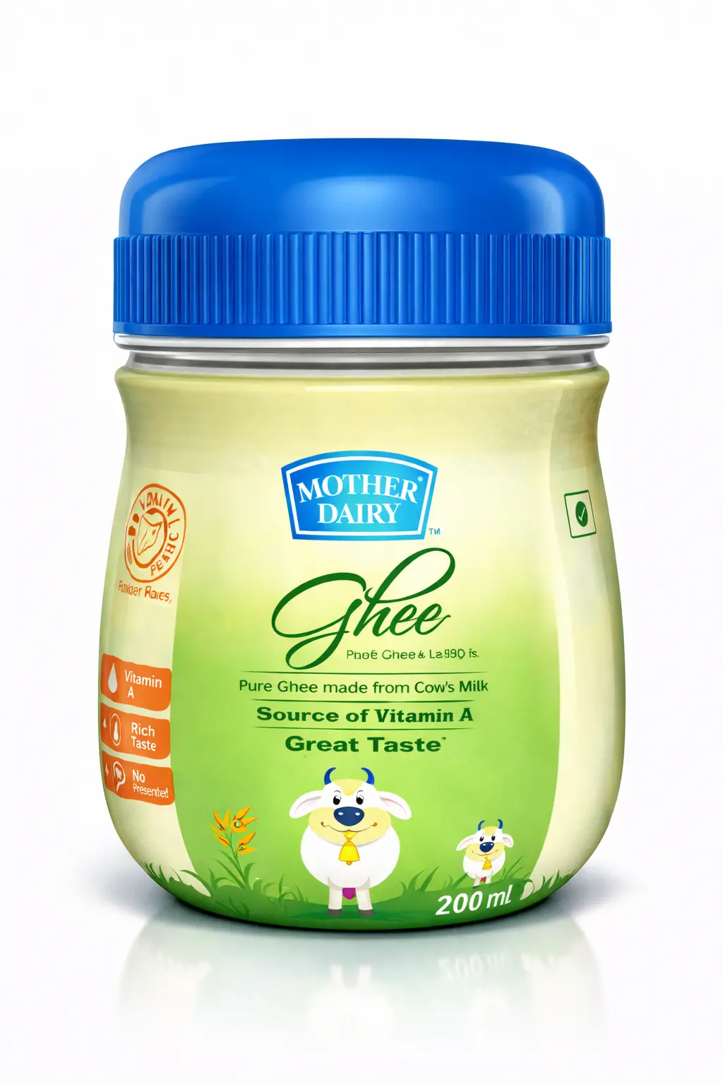 MOTHER DAIRY COW GHEE 200 ML