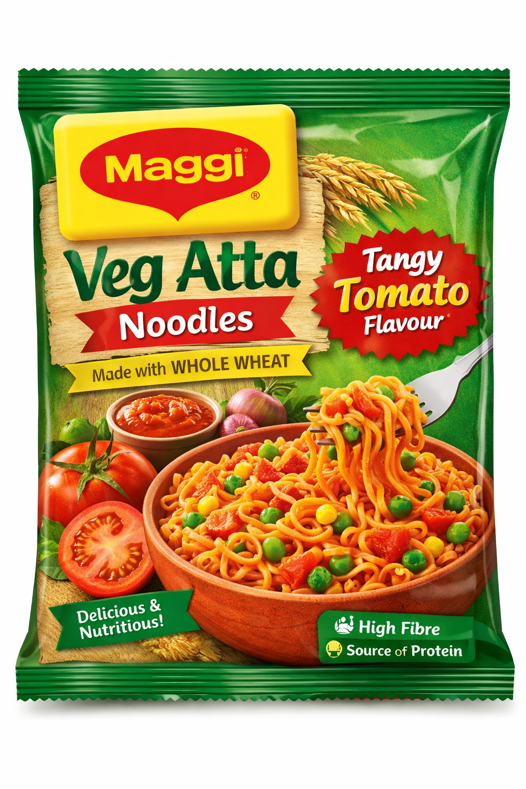 MAGGI VEG ATTA NOODLES TANGY TOMATO