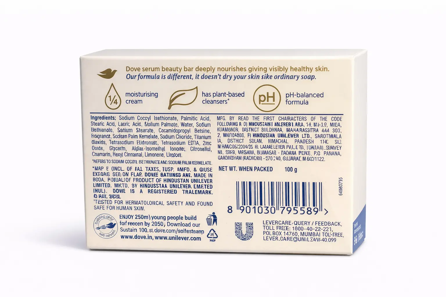 Dove Serum Beauty Bar (Deep Nourish) - 100 gm