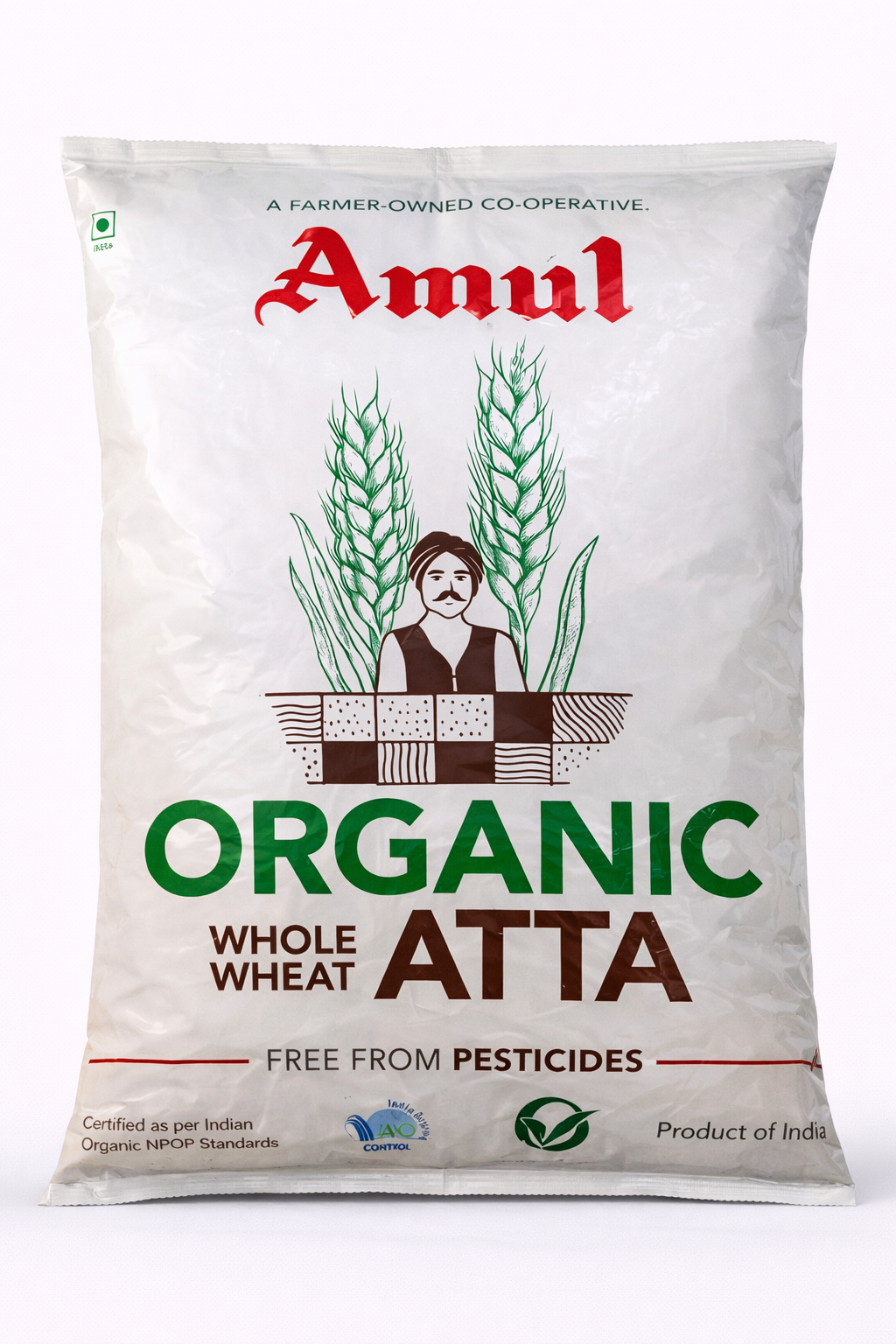 Amul Organic Whole Wheat Atta - 5 kg