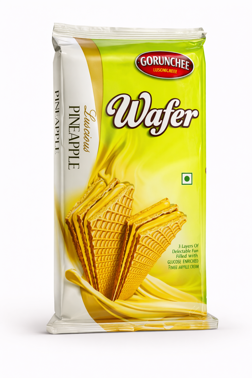 Crunchy Wafer Biscuit Pineapple Cream (135 gm)