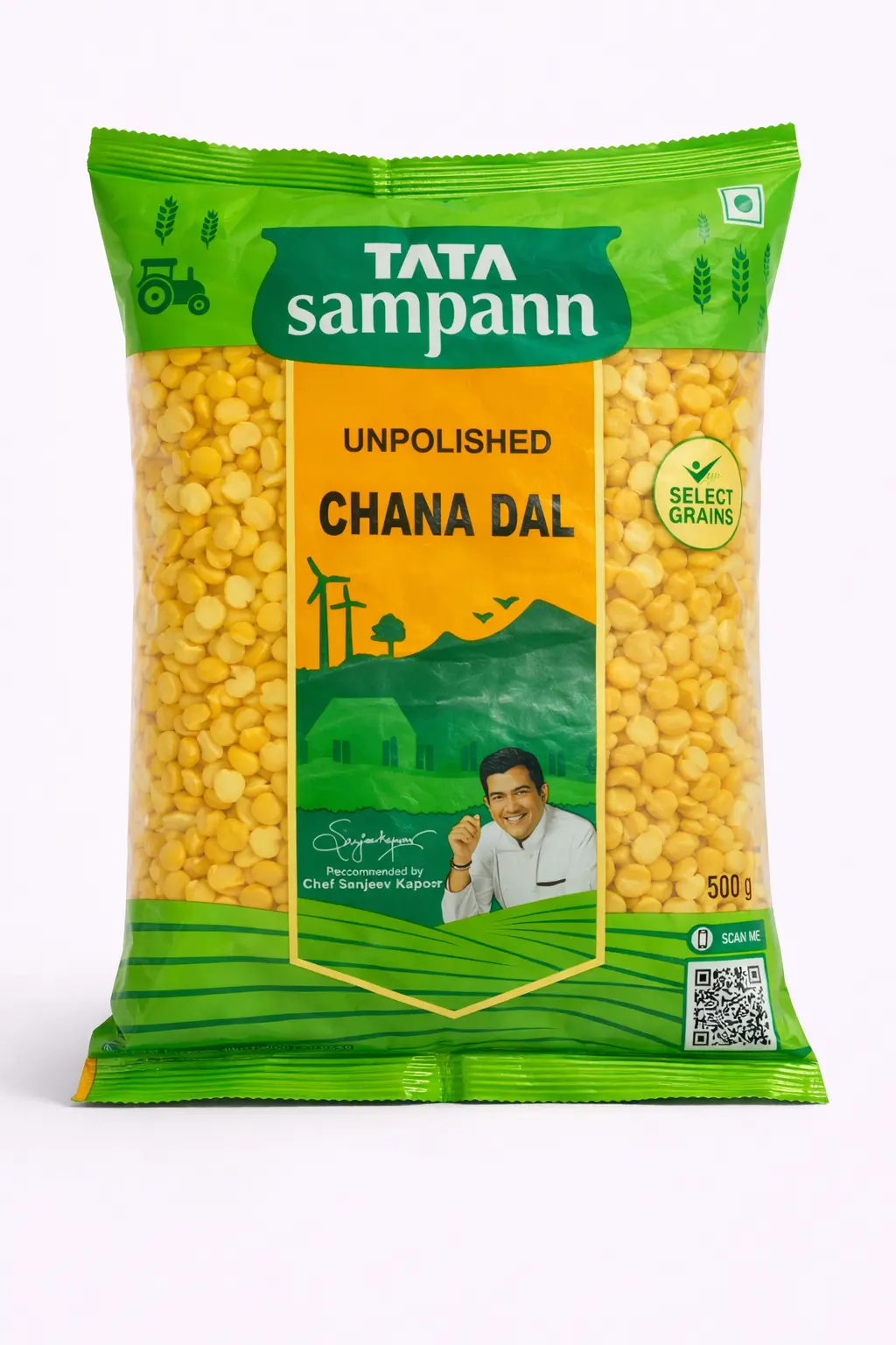 Tata Sampann Unpolished Chana Dal - 500 gm