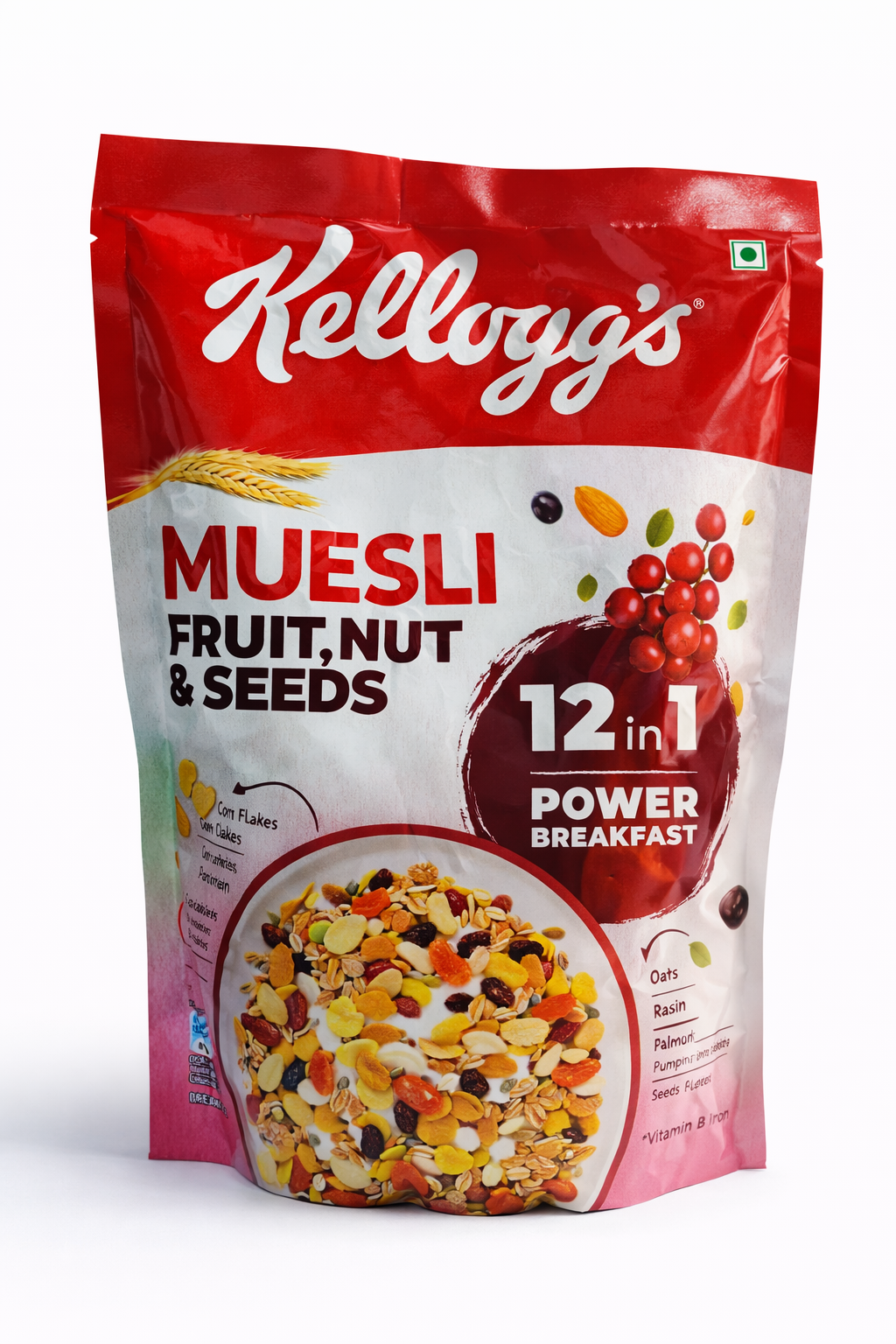 Kelloggs Muesli Fruit Nut and Seeds 500 gm (Rs. 346)