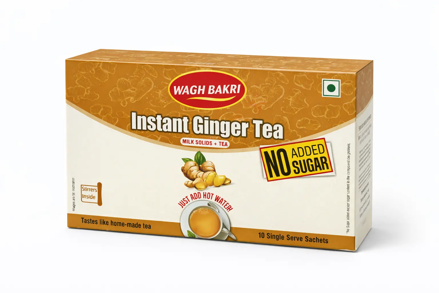 Wagh Bakri Instant Tea Premix Ginger (No Sugar)