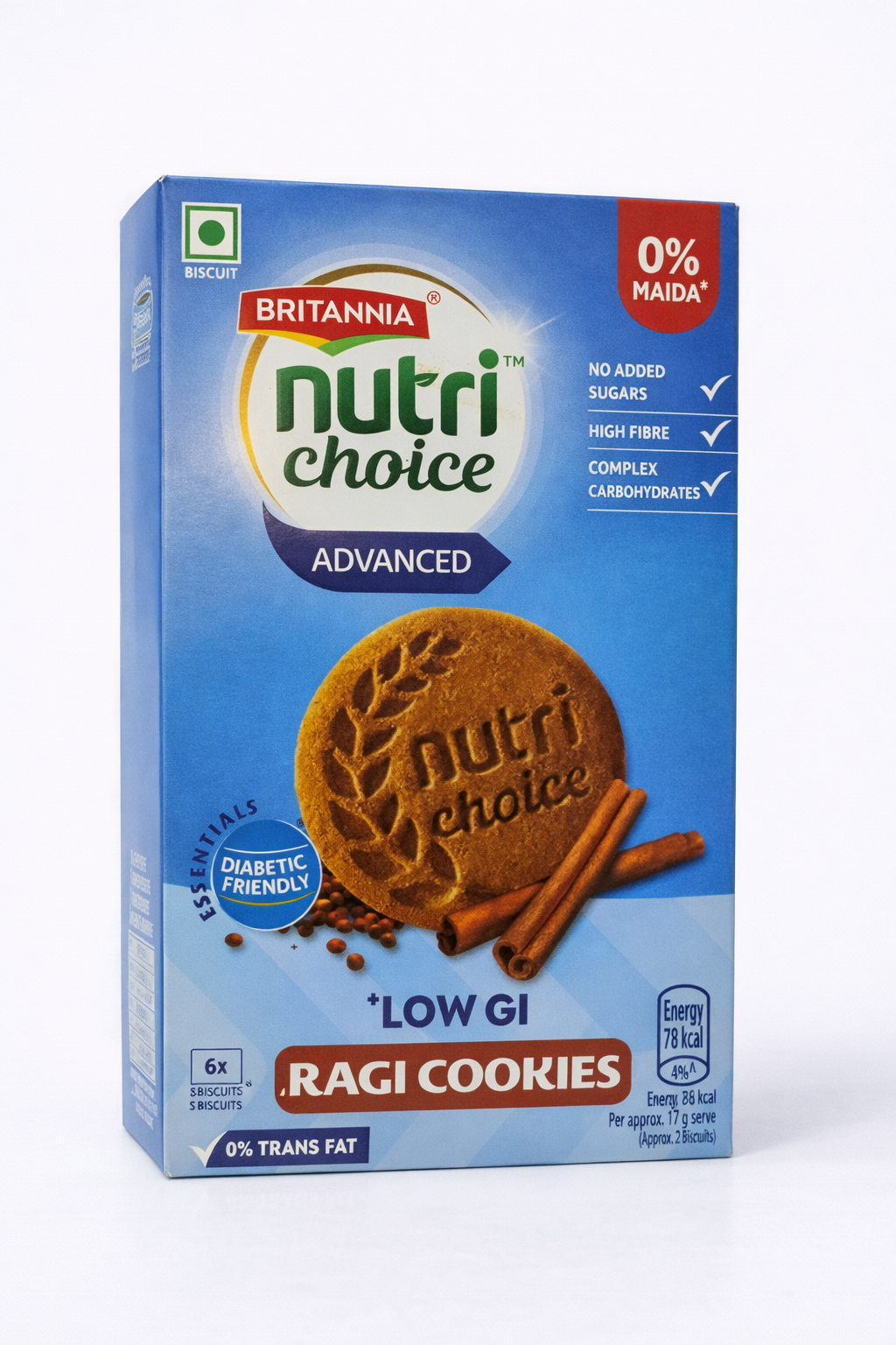 Britannia Nutri Choice Advanced Ragi Cookies Zero Maida 10 gm