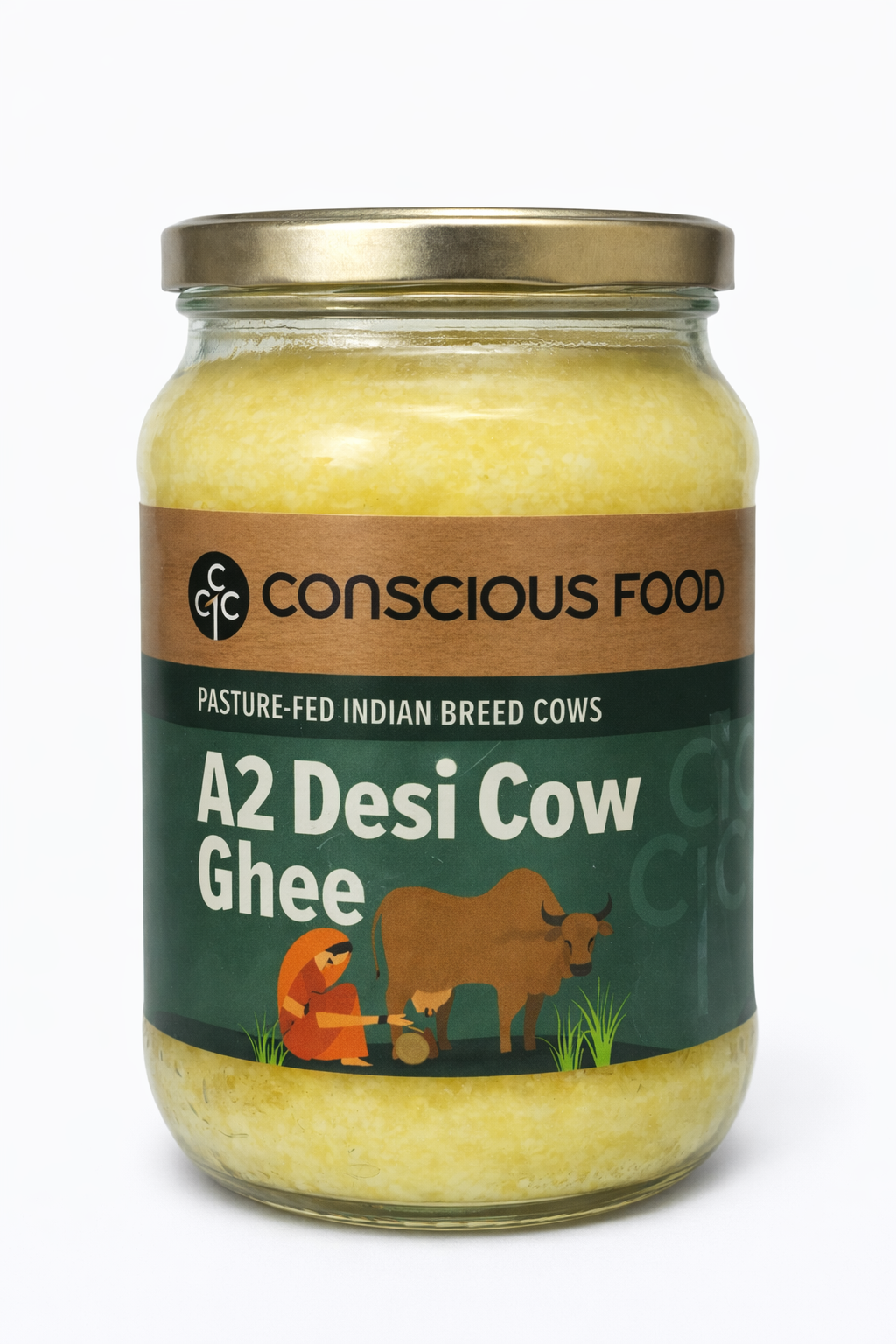 Conscious Food A2 Desi Cow Ghee 500 ml