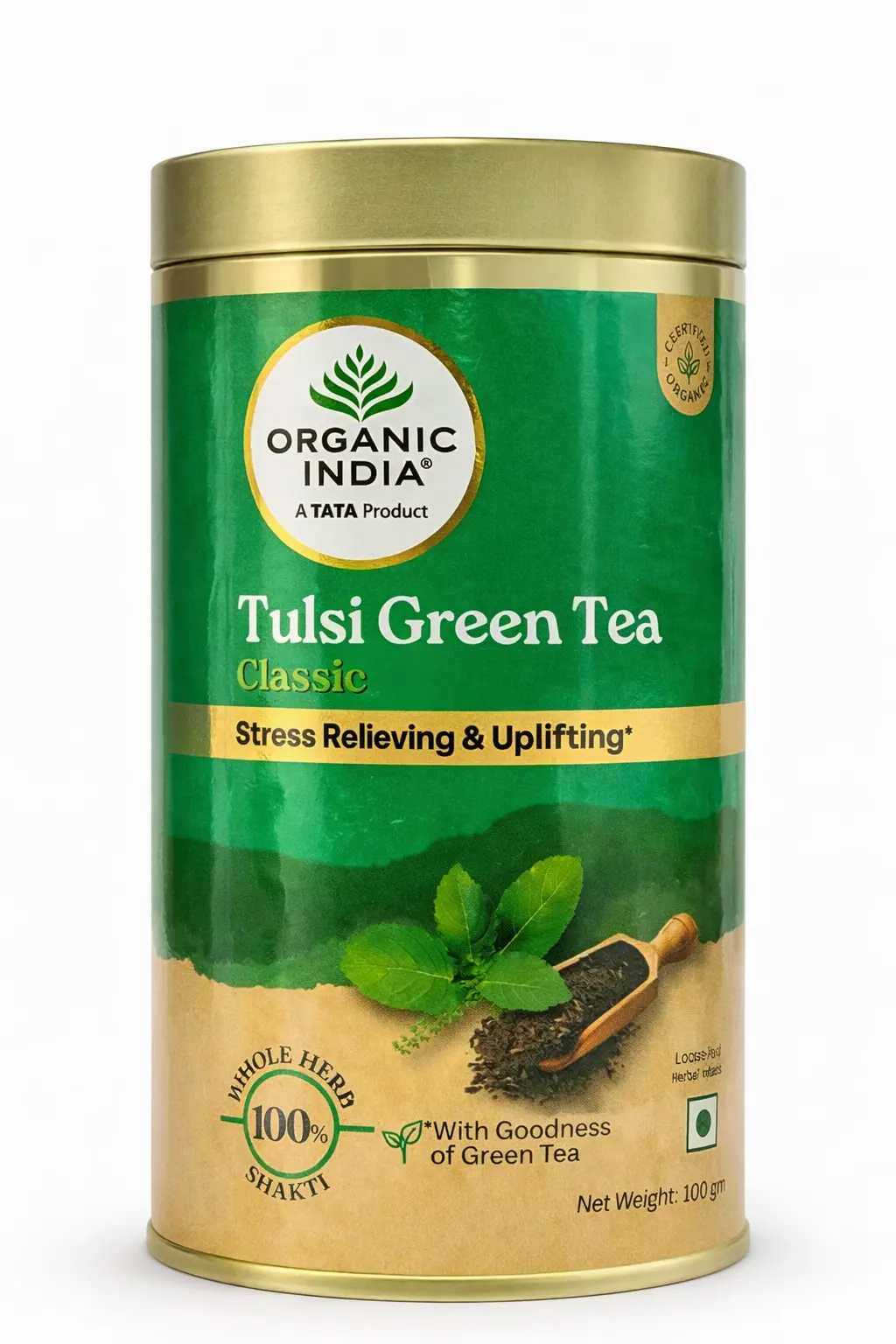 Organic India Tulsi Green Tea 100 gm