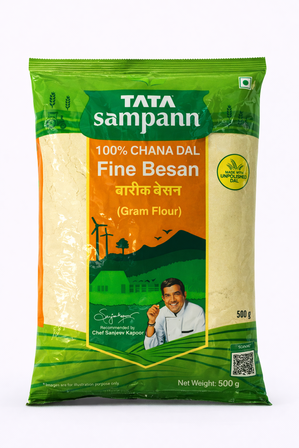 Tata Sampann Fine Besan (Gram Flour) - 500 gm