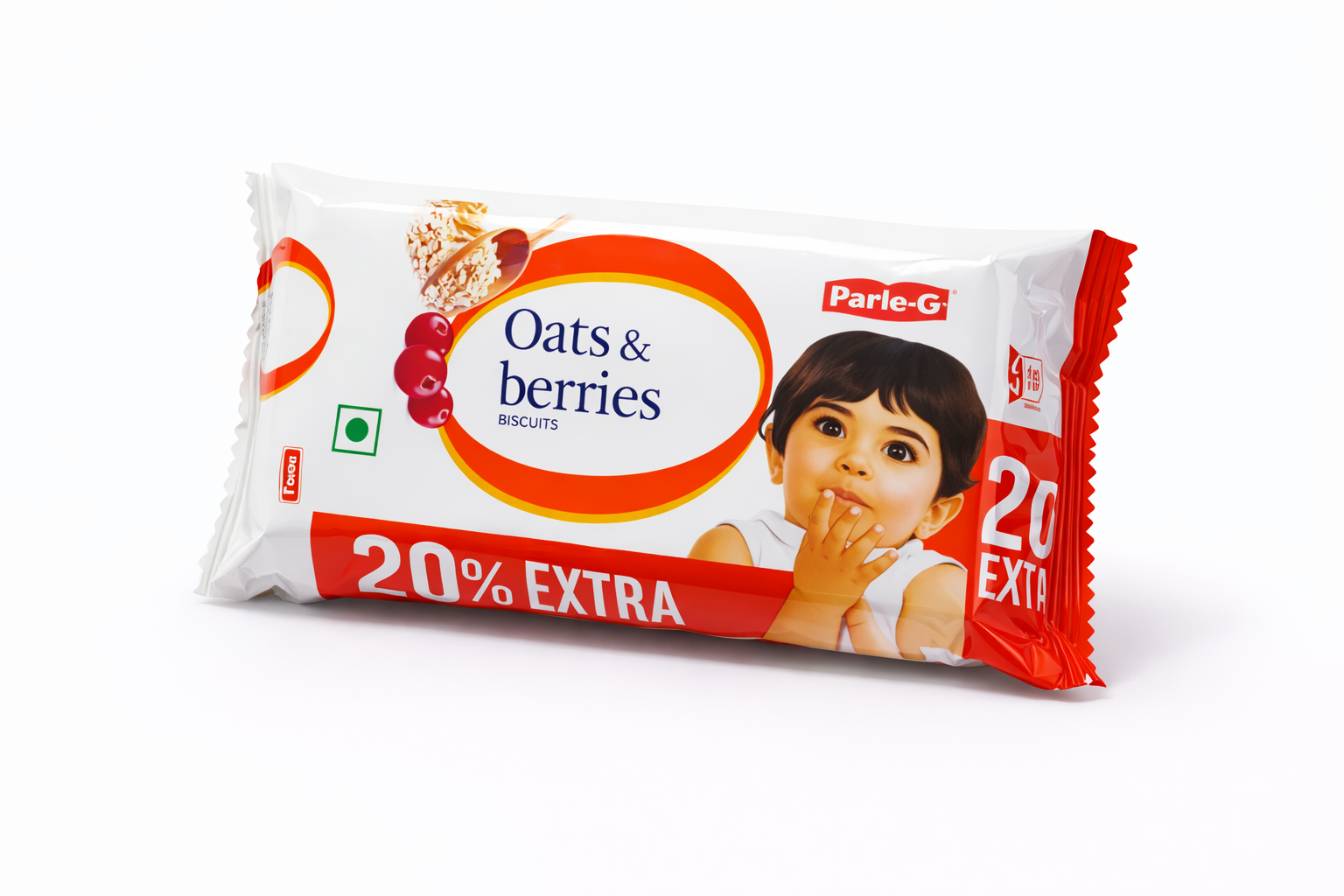 Parle G Oats & Berries Biscuits 75 gm (Rs. 10)