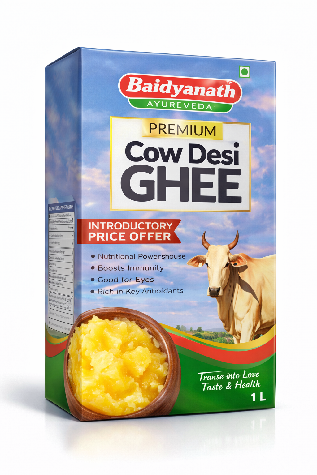 Baidyanath Premium Cow Desi Ghee 1 L