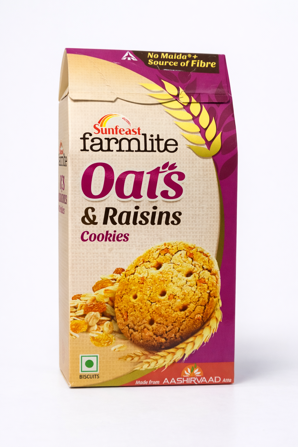 Sunfeast Farmlite Oats Raisins Cookies No Maida 150 gm
