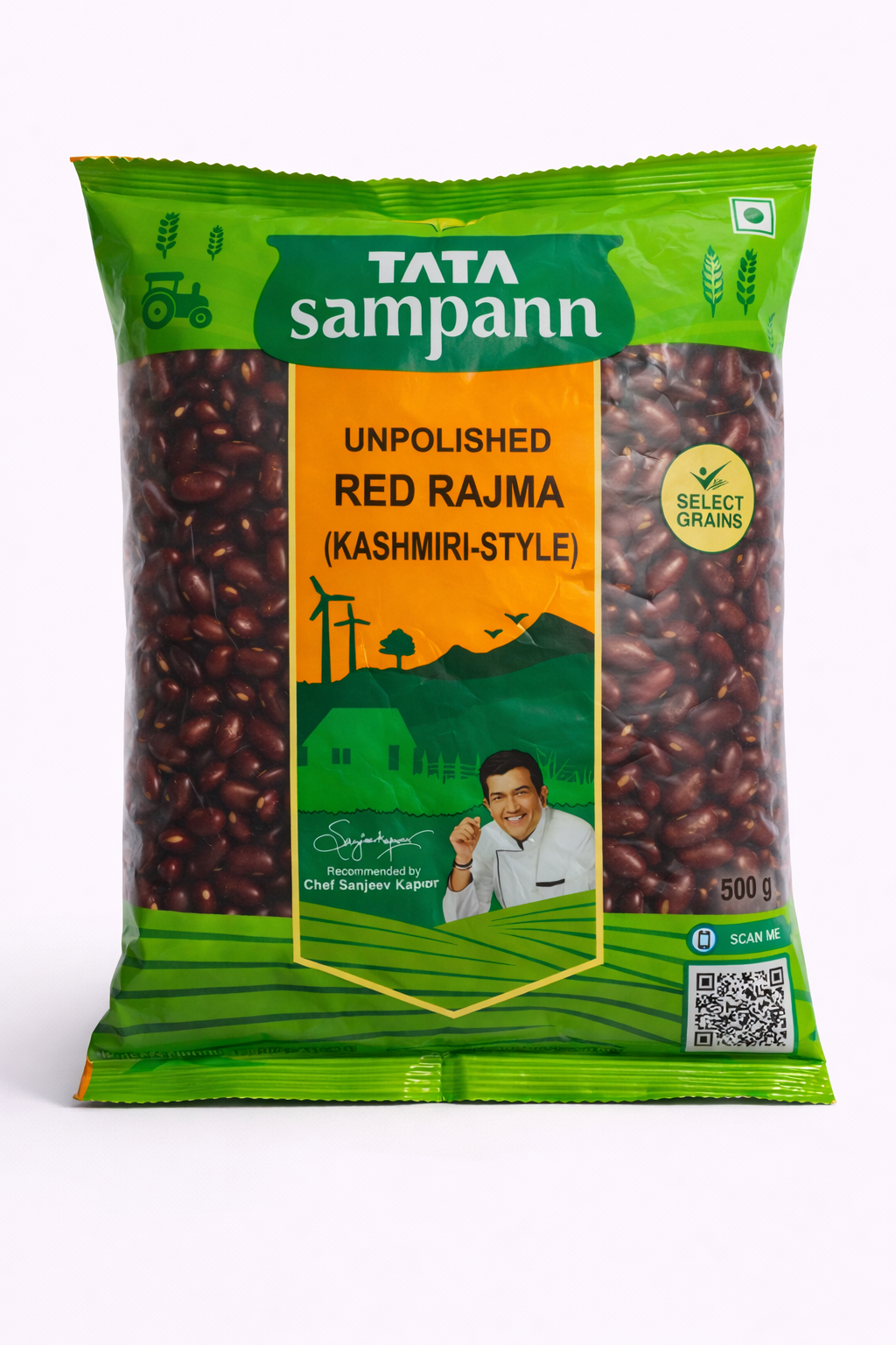 Tata Sampann Unpolished Red Rajma - 500 gm (Kashmiri Style)