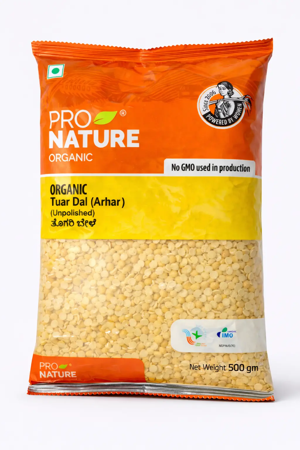 Pro Nature Organic Tur Dal (Arhar) - 500 gm