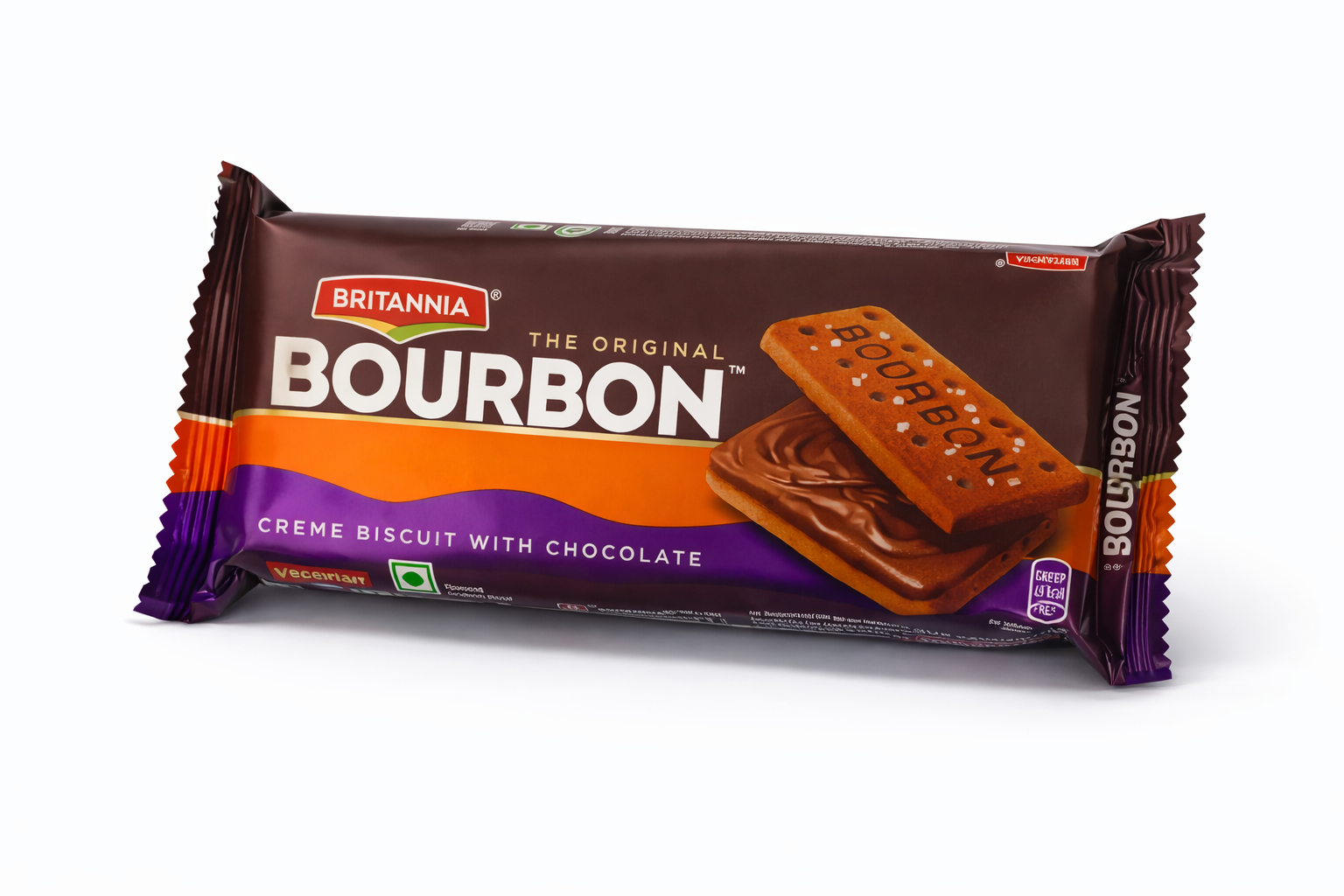 Britannia Bourbon Crème Biscuits 100 gm (Rs. 20)