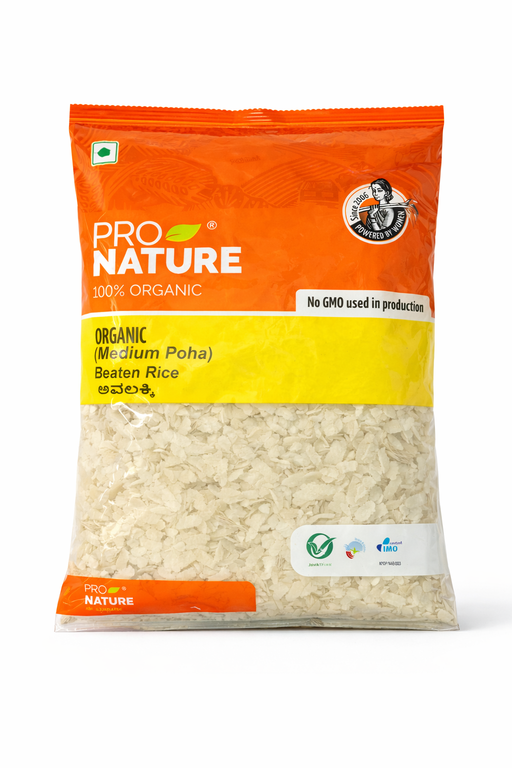 Pro Nature Organic Medium Poha - 500 gm