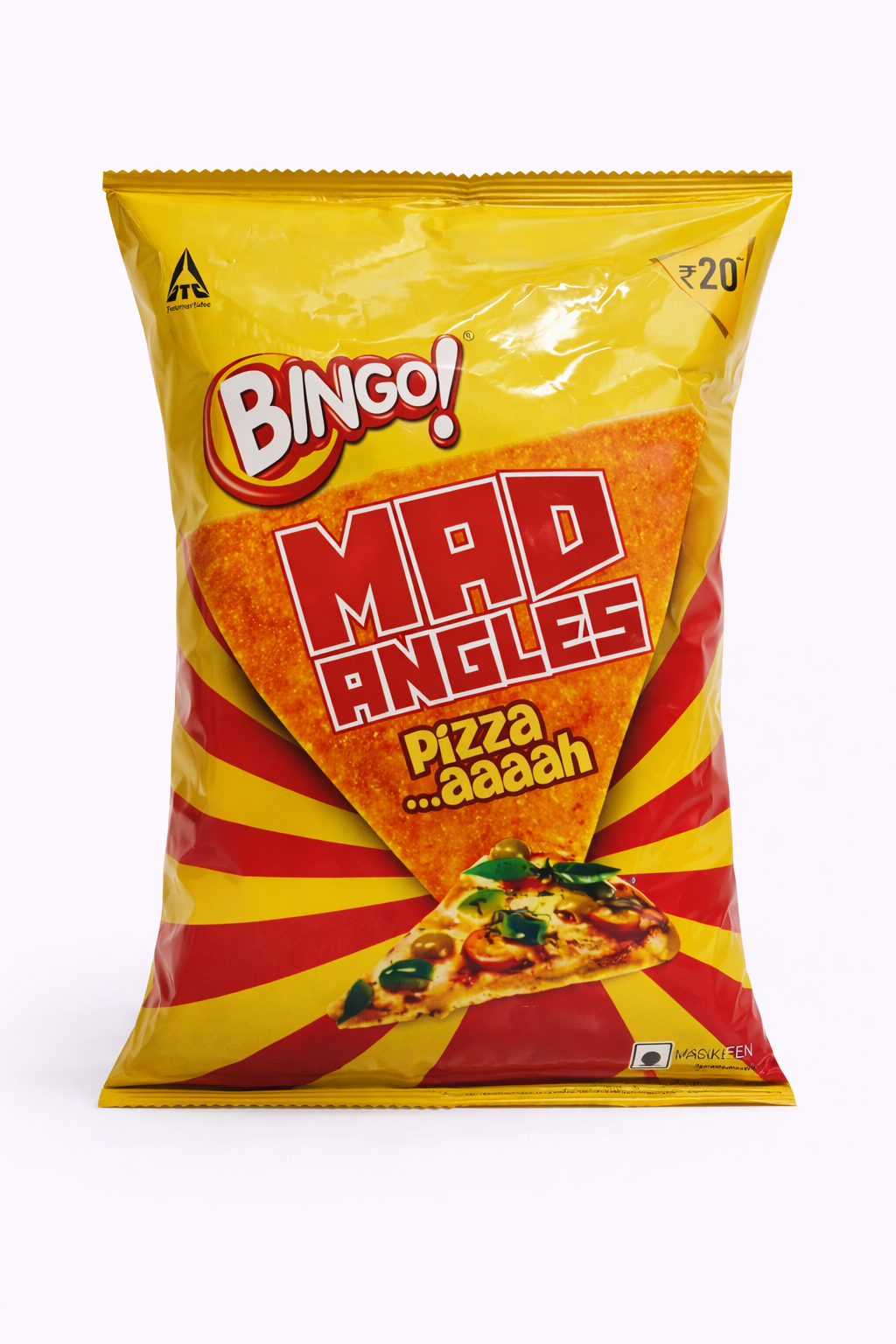 Bingo Mad Angles Pizza Flavour Chips (Namkeen) Rs. 20