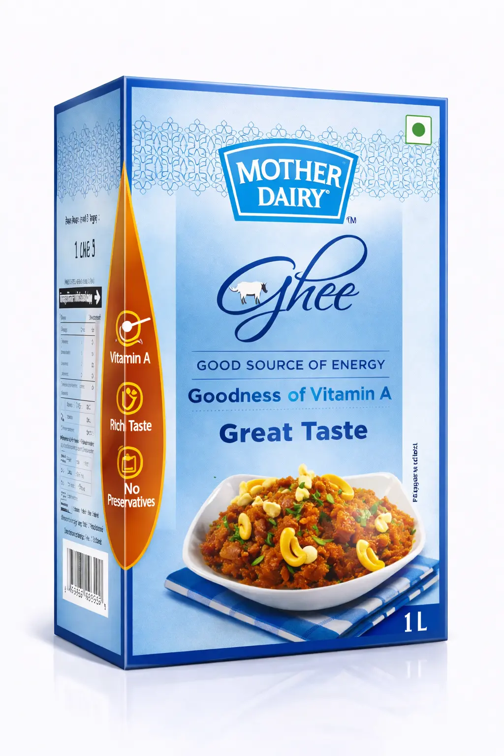 MOTHER DAIRY GHEE Tetra Pack - 1 L