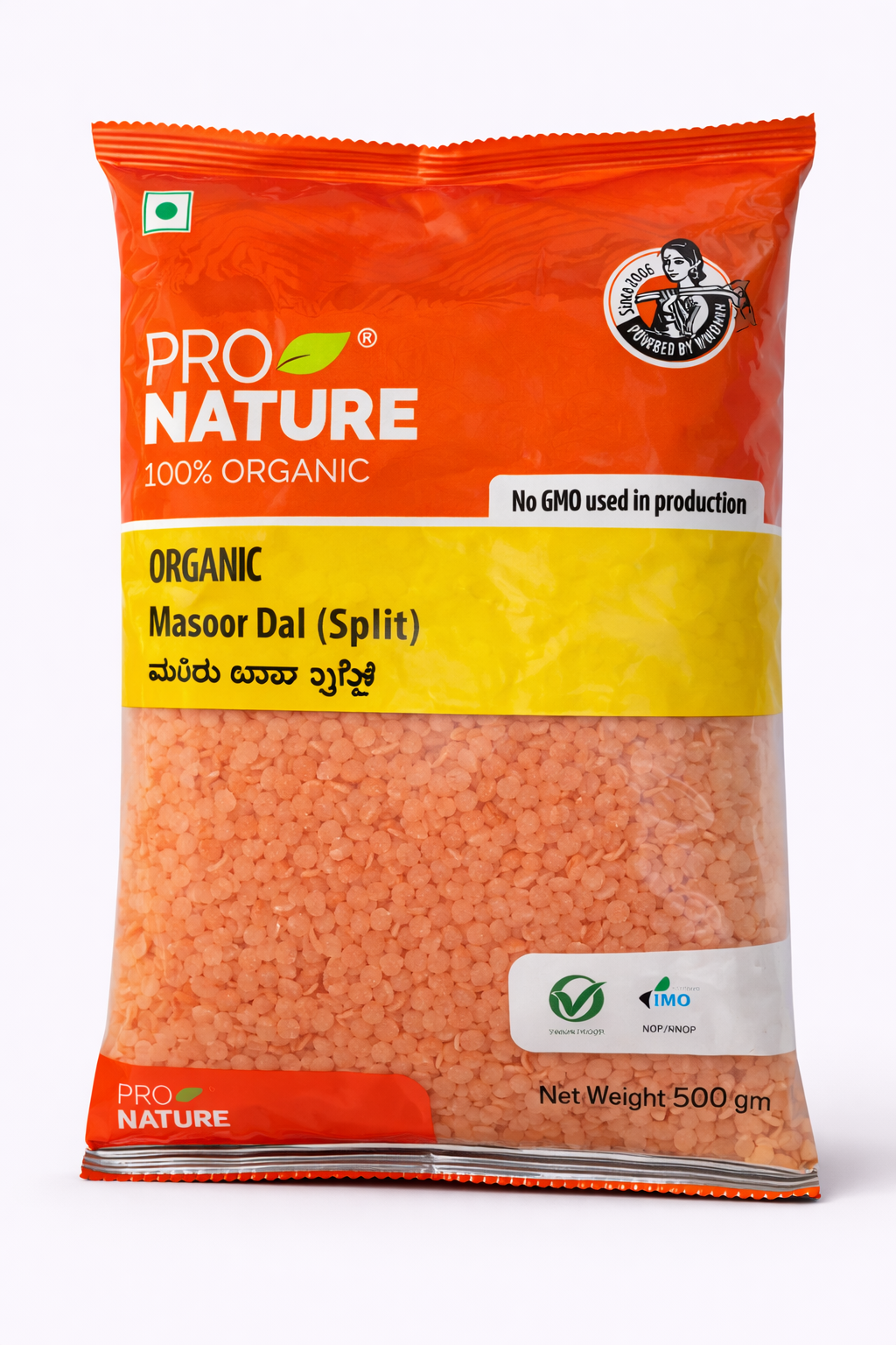 Pro Nature Organic Masoor Dal (Split) - 500 gm