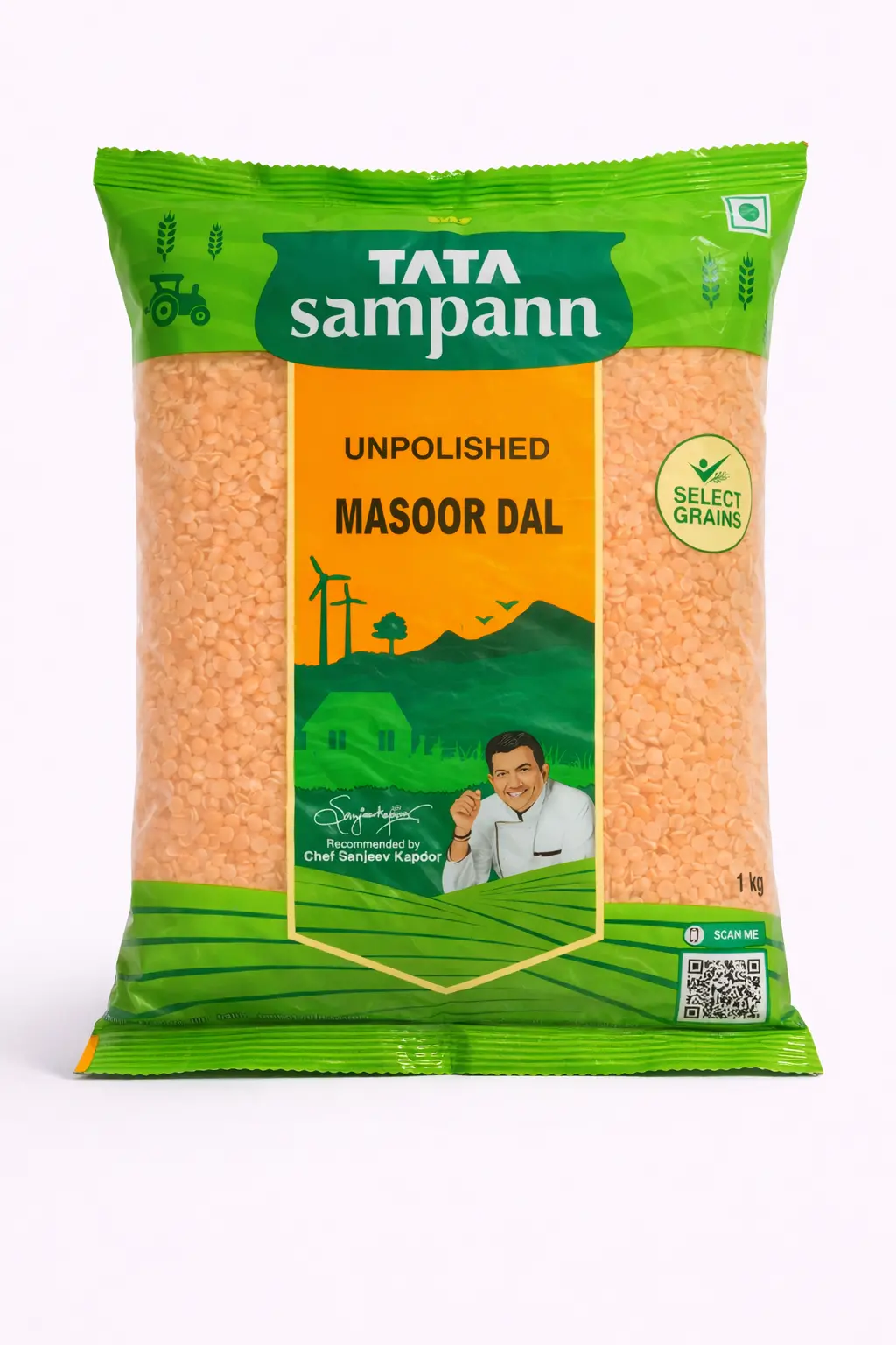 Tata Sampann Unpolished Masoor Dal - 1 kg