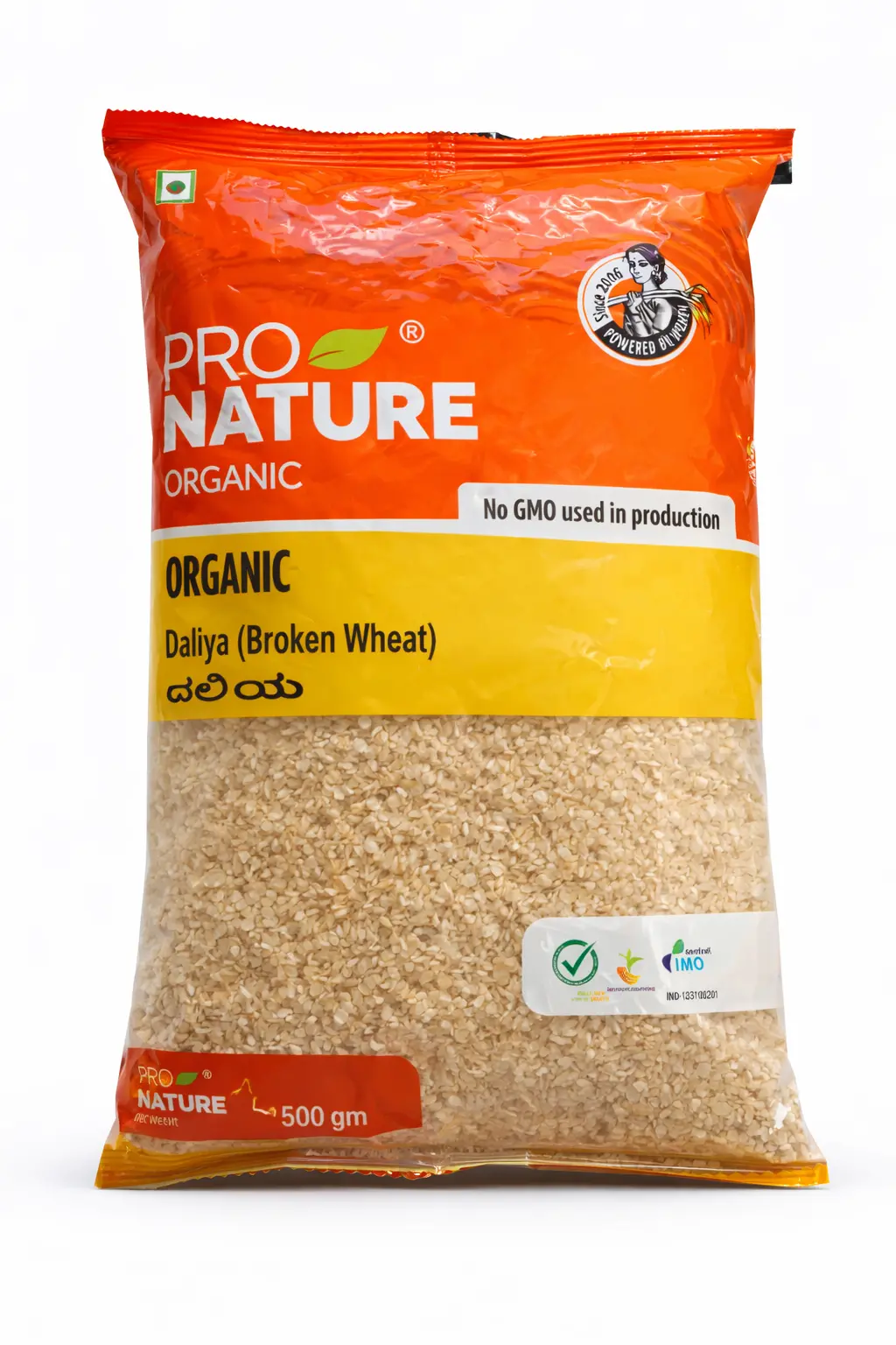 Pro Nature Organic Daliya (Broken Wheat) - 500 gm