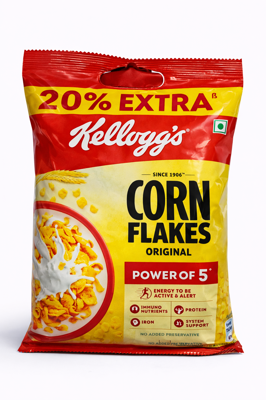 Kelloggs Corn Flakes Original with 20% Extra 120 gm