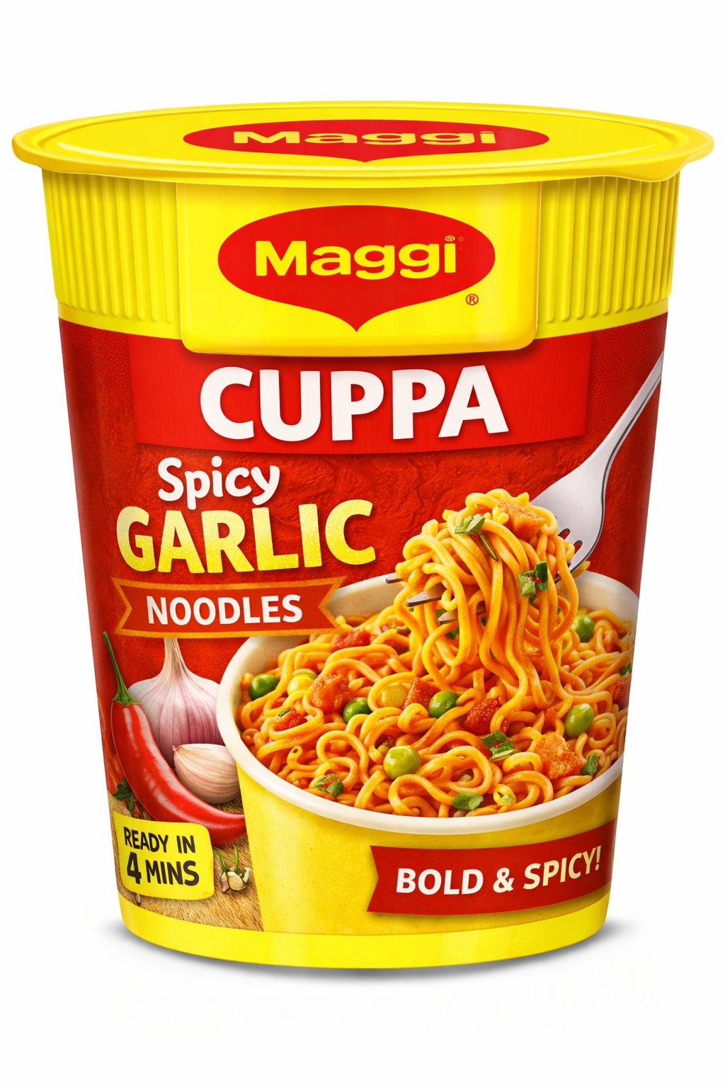 MAGGI SPICY GARLIC CUPPA NOODLES