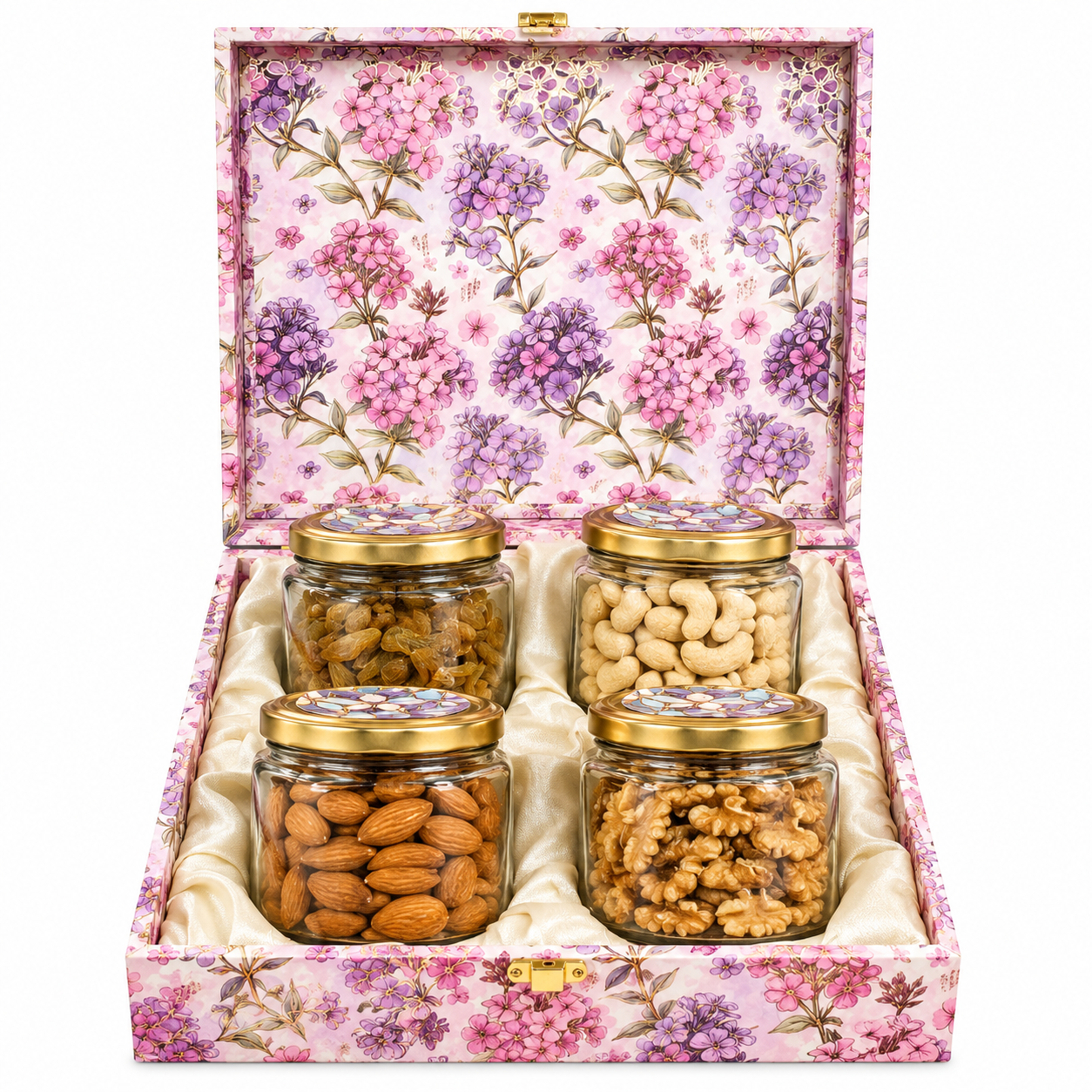 Luxury Dry Fruits Gift Box – 4 Jars